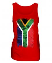 South Africa Grunge Flag Ladies Vest