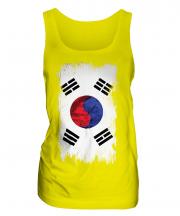 South Korea Grunge Flag Ladies Vest