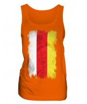 South Ossetia Grunge Flag Ladies Vest