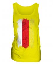 South Ossetia Grunge Flag Ladies Vest