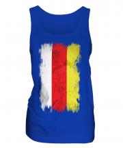 South Ossetia Grunge Flag Ladies Vest