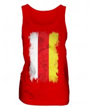 South Ossetia Grunge Flag Ladies Vest