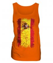 Spain Grunge Flag Ladies Vest