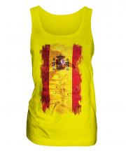 Spain Grunge Flag Ladies Vest