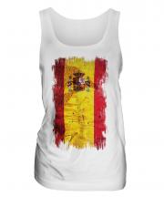 Spain Grunge Flag Ladies Vest