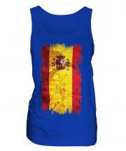 Spain Grunge Flag Ladies Vest