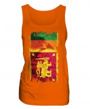 Sri Lanka Grunge Flag Ladies Vest