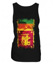 Sri Lanka Grunge Flag Ladies Vest