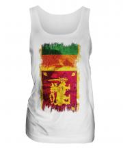 Sri Lanka Grunge Flag Ladies Vest