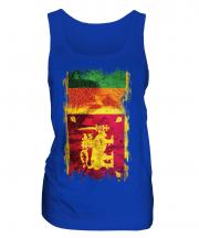 Sri Lanka Grunge Flag Ladies Vest