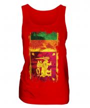Sri Lanka Grunge Flag Ladies Vest