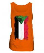 Sudan Grunge Flag Ladies Vest