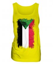 Sudan Grunge Flag Ladies Vest
