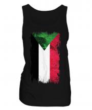 Sudan Grunge Flag Ladies Vest