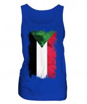 Sudan Grunge Flag Ladies Vest