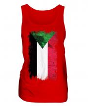 Sudan Grunge Flag Ladies Vest