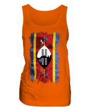 Swaziland Grunge Flag Ladies Vest