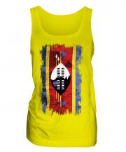 Swaziland Grunge Flag Ladies Vest