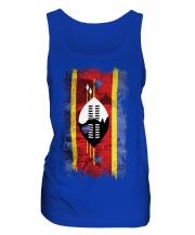 Swaziland Grunge Flag Ladies Vest