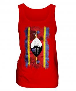 Swaziland Grunge Flag Ladies Vest