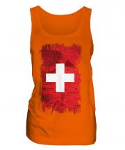 Switzerland Grunge Flag Ladies Vest