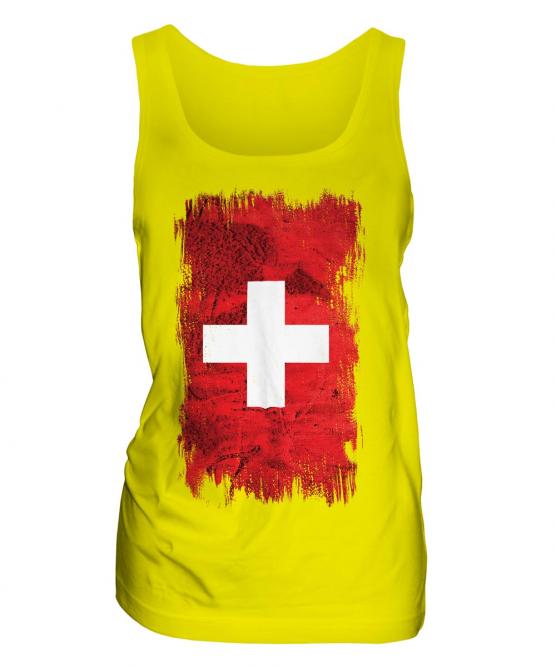 Switzerland Grunge Flag Ladies Vest