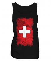 Switzerland Grunge Flag Ladies Vest