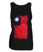 Taiwan Grunge Flag Ladies Vest