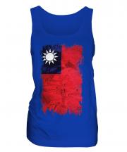 Taiwan Grunge Flag Ladies Vest