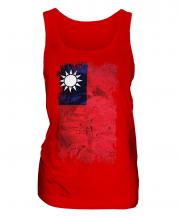 Taiwan Grunge Flag Ladies Vest