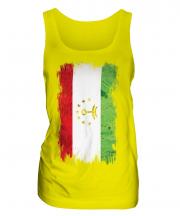 Tajikistan Grunge Flag Ladies Vest