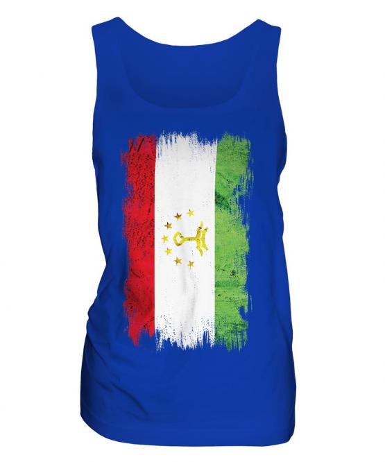 Tajikistan Grunge Flag Ladies Vest