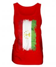 Tajikistan Grunge Flag Ladies Vest