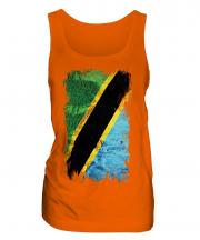 Tanzania Grunge Flag Ladies Vest