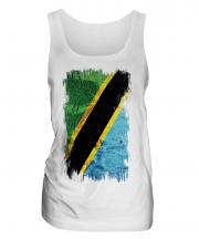Tanzania Grunge Flag Ladies Vest