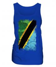 Tanzania Grunge Flag Ladies Vest