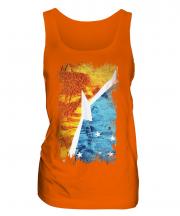 Tierra Del Fuego Province Grunge Flag Ladies Vest