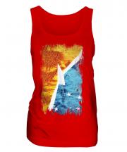 Tierra Del Fuego Province Grunge Flag Ladies Vest