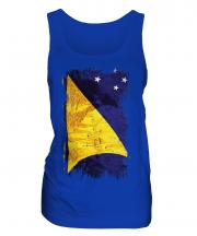 Tokelau Grunge Flag Ladies Vest