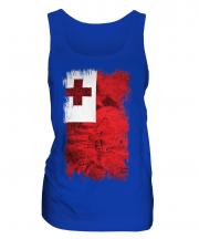 Tonga Grunge Flag Ladies Vest