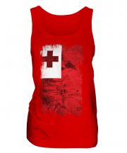 Tonga Grunge Flag Ladies Vest
