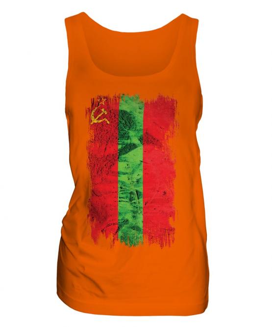 Transnistria Grunge Flag Ladies Vest