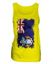 Tristan Da Cunha Grunge Flag Ladies Vest