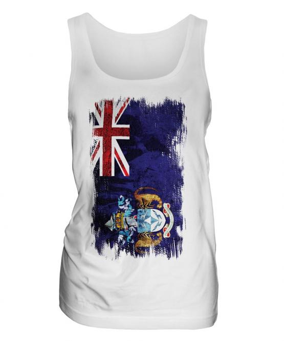 Tristan Da Cunha Grunge Flag Ladies Vest