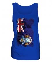 Tristan Da Cunha Grunge Flag Ladies Vest