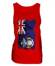 Tristan Da Cunha Grunge Flag Ladies Vest