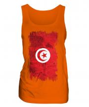 Tunisia Grunge Flag Ladies Vest
