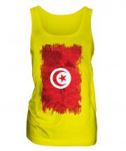 Tunisia Grunge Flag Ladies Vest