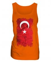 Turkey Grunge Flag Ladies Vest