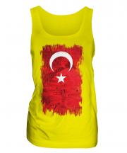 Turkey Grunge Flag Ladies Vest